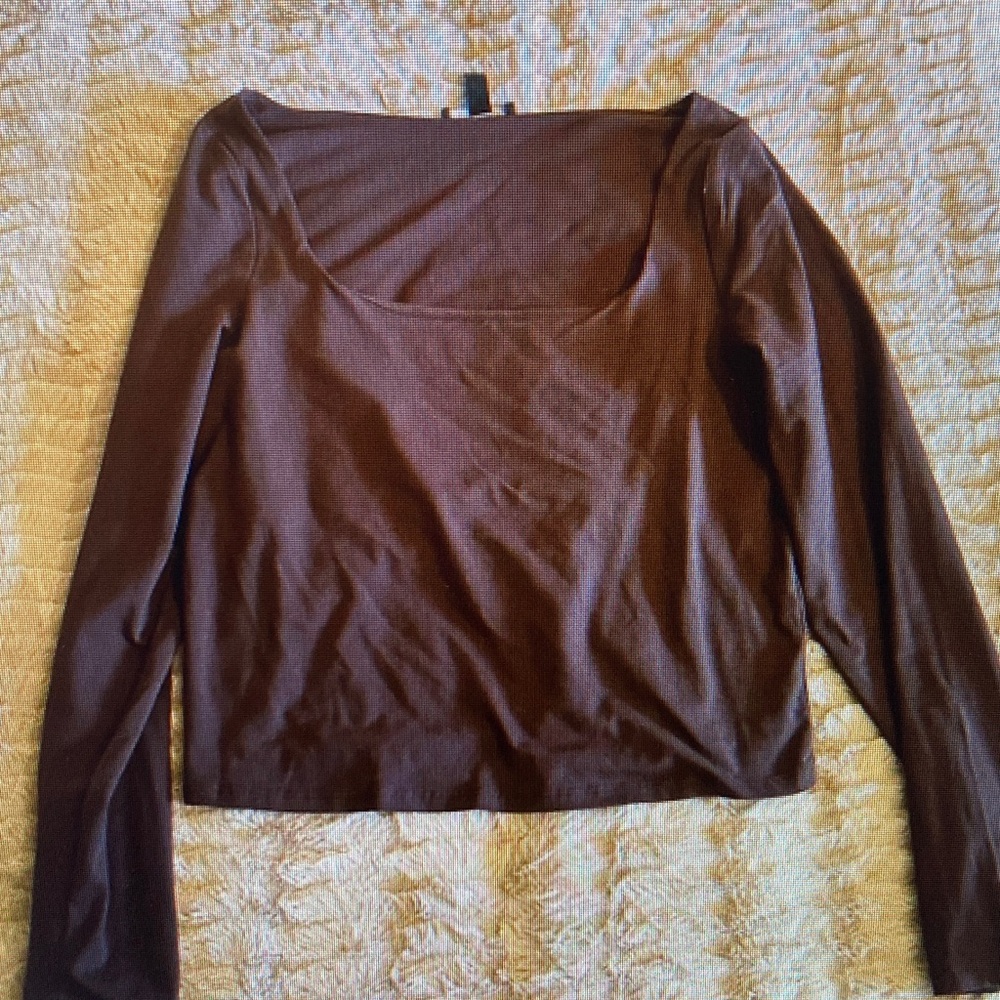 New Look Chocolate Long Sleeve Top